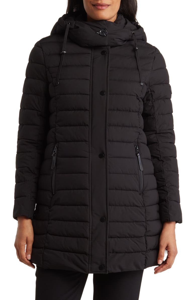 French Connection Hooded Puffer Jacket, Main, color, 