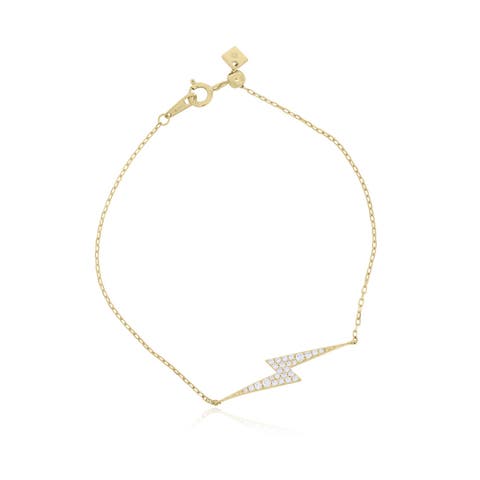 Diamond Lightning Bolt Bracelet