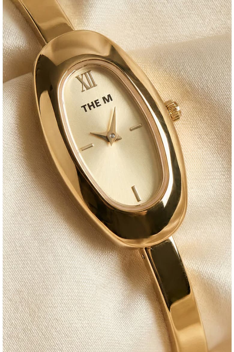The Mulberry Oval Bracelet Watch, 22mm x 34mm, Alternate, color, GOLD