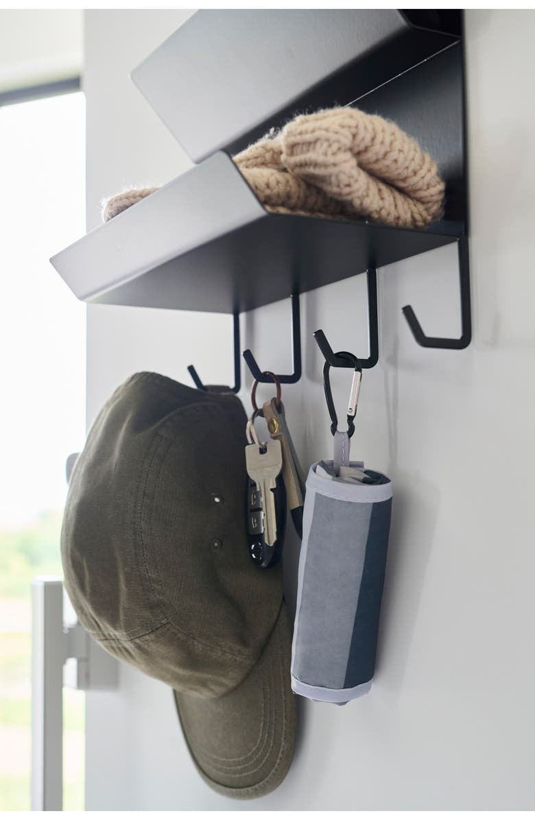 Yamazaki Magnetic Entryway Rack, Alternate, color, Black