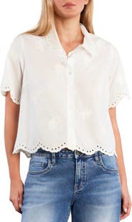 Wash Lab Denim Empress Embroidered Shirt