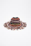 Bimba y Lola Frayed Jute Hat
