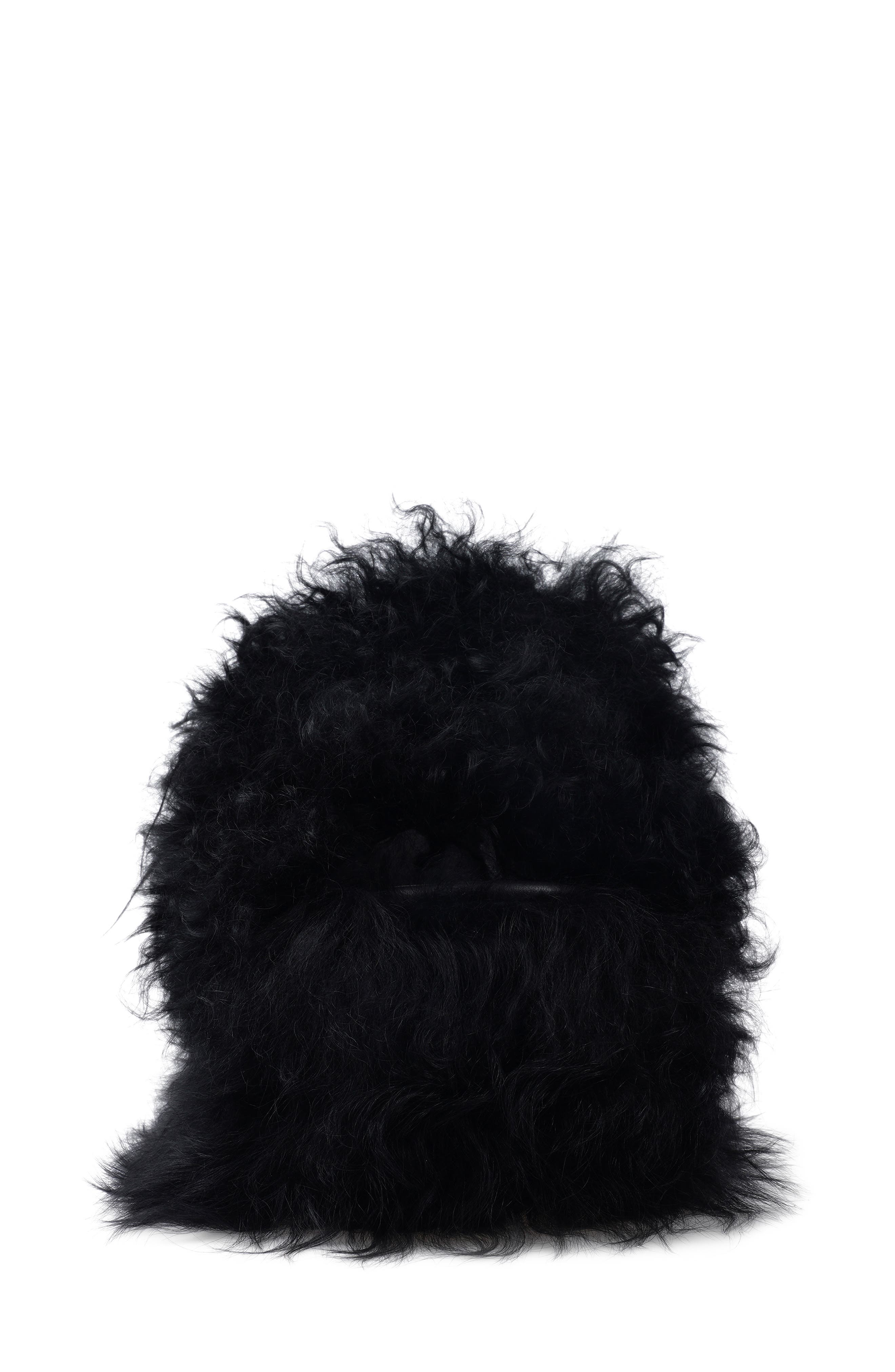 Opal Waterproof Genuine Shearling Slipper, Alternate, color, BLACK