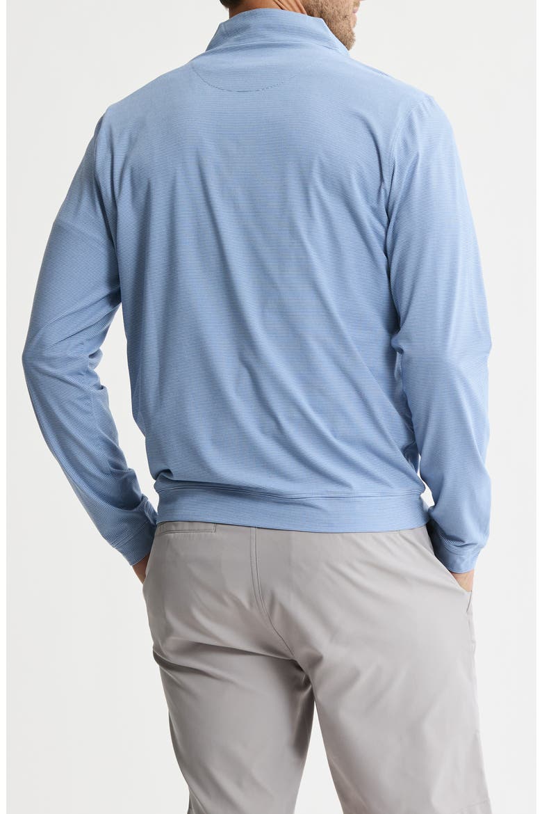 Performance Microstripe Quarter Zip Pullover, Alternate, color, BLUE STRIPE