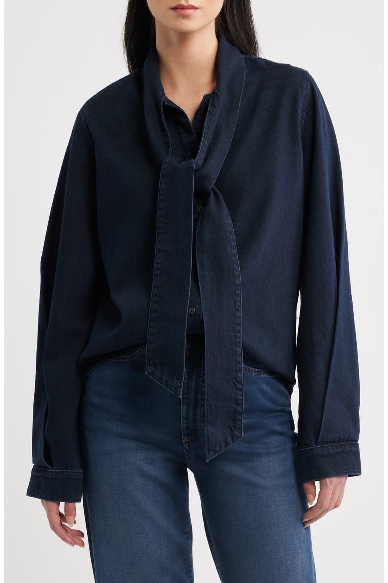 Simone Tie Shirt, Main, color, NIGHTFALL AURA