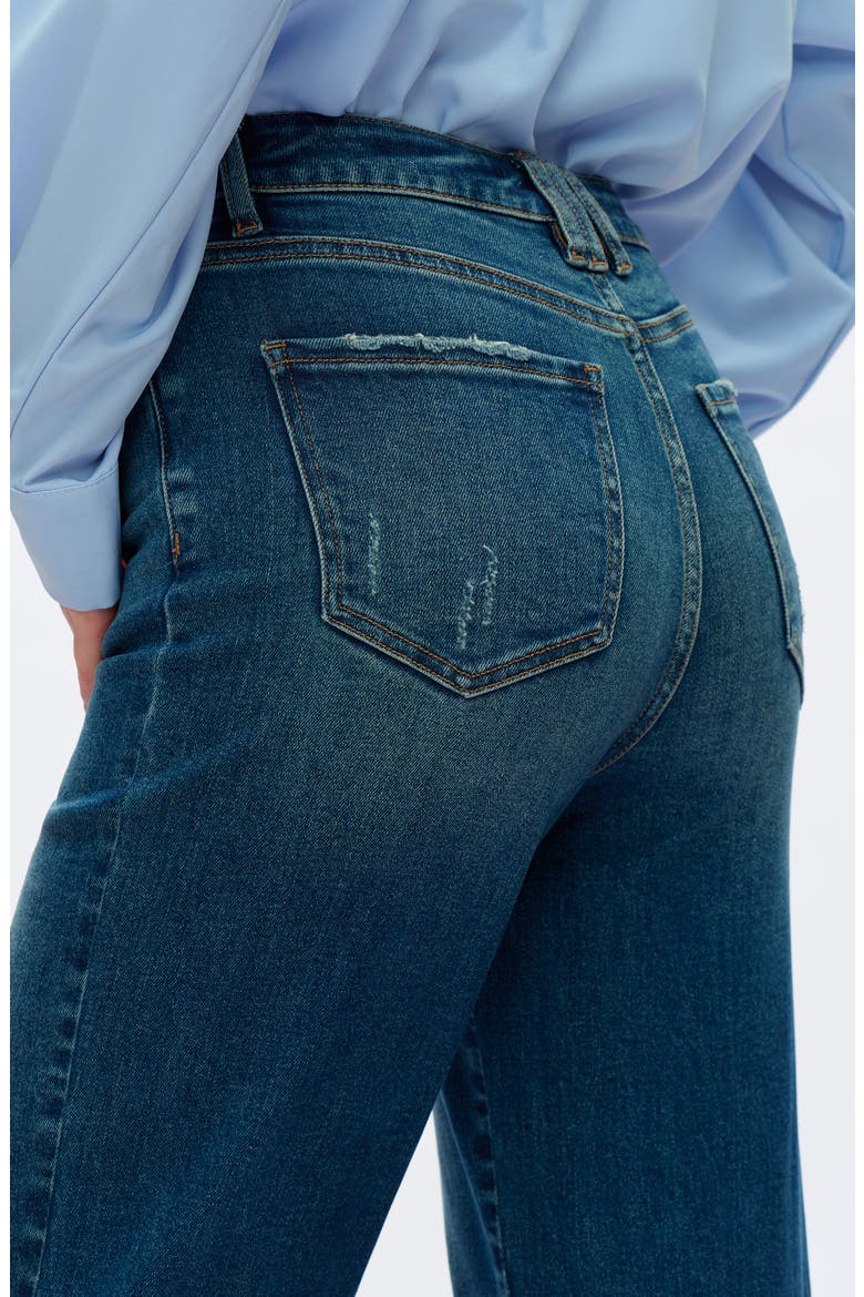 High Waist Straight Leg Jeans, Alternate, color, VINTAGE MEDIUM BLUE