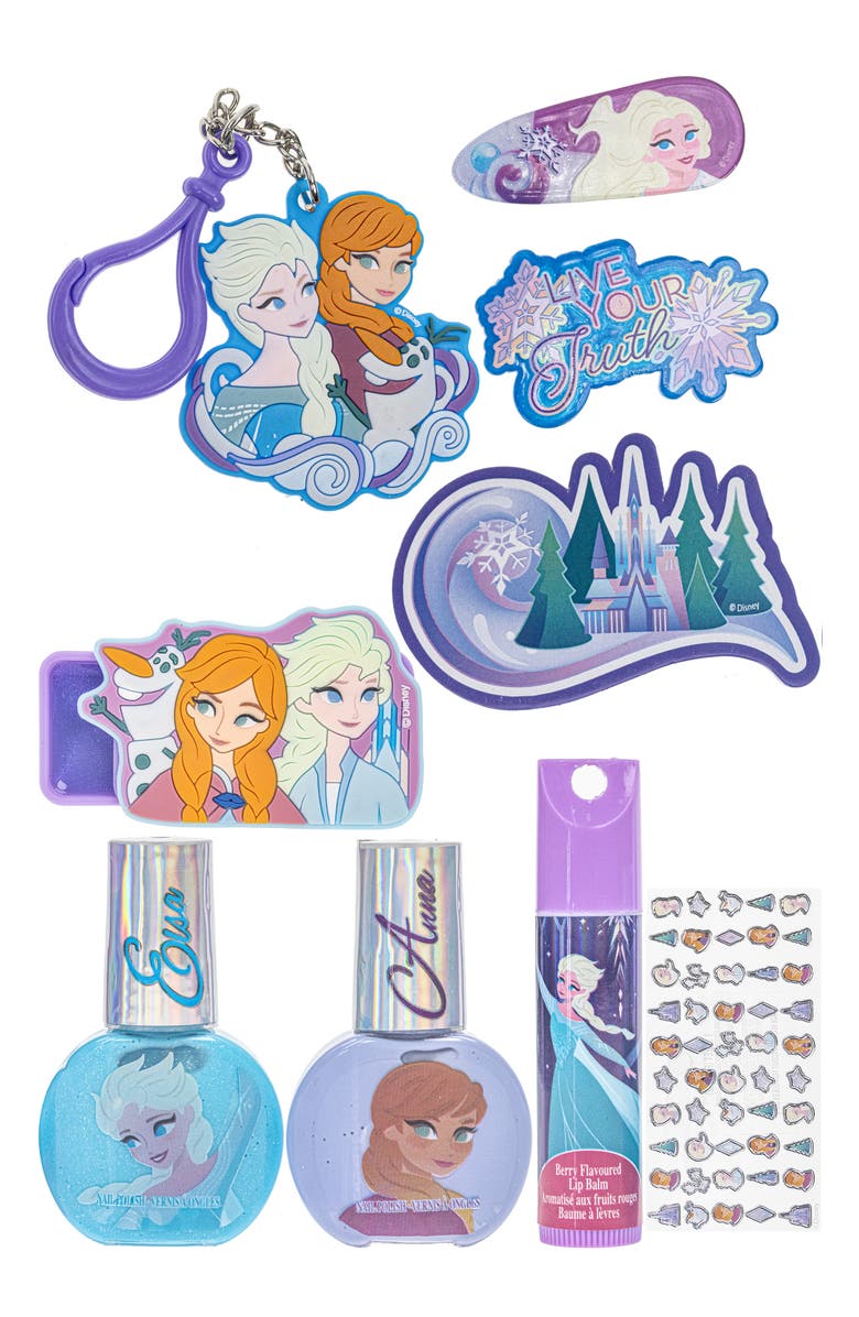 TOWNLEYGIRL x Disney<sup>®</sup> Kids' Frozen Backpack Cosmetic Set, Alternate, color, Blue
