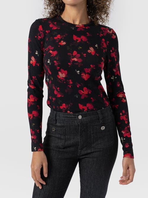 Shop Saint + Sofia Austen Crew Neck Long Sleeve Tee