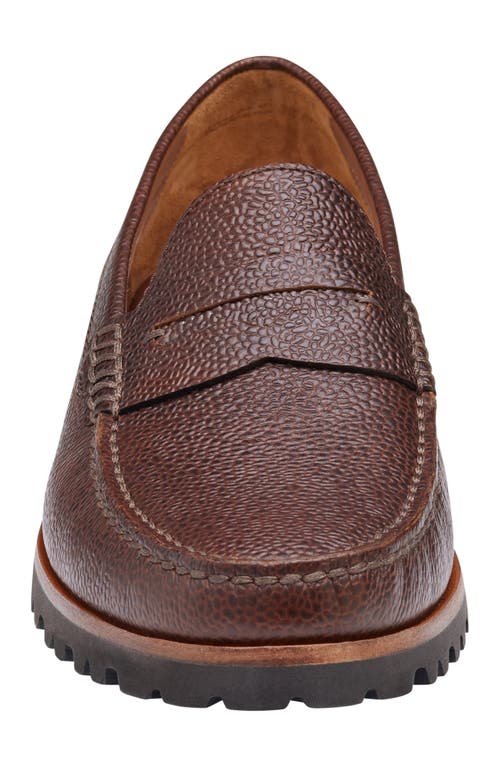 Johnston & Murphy Collection Baldwin Lug Penny Loafer In Brown