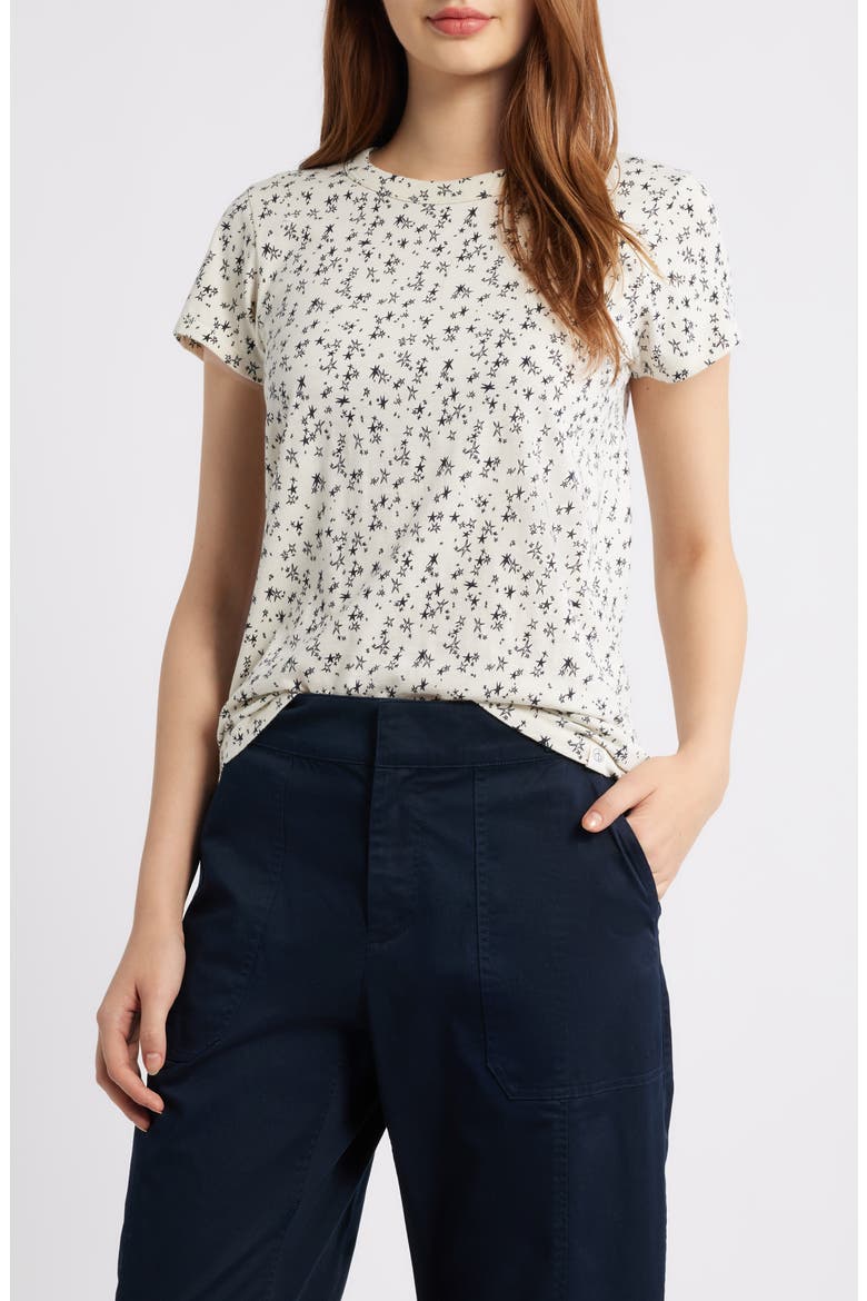 All Over Stars T-Shirt, Main, color, IVORY MULTI