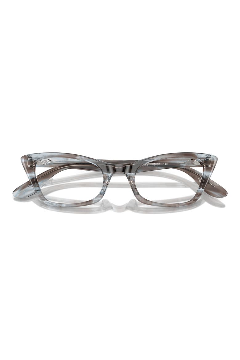 RX5499 51mm Cat Eye Optical Glasses, Alternate, color, STRIPED BLUE