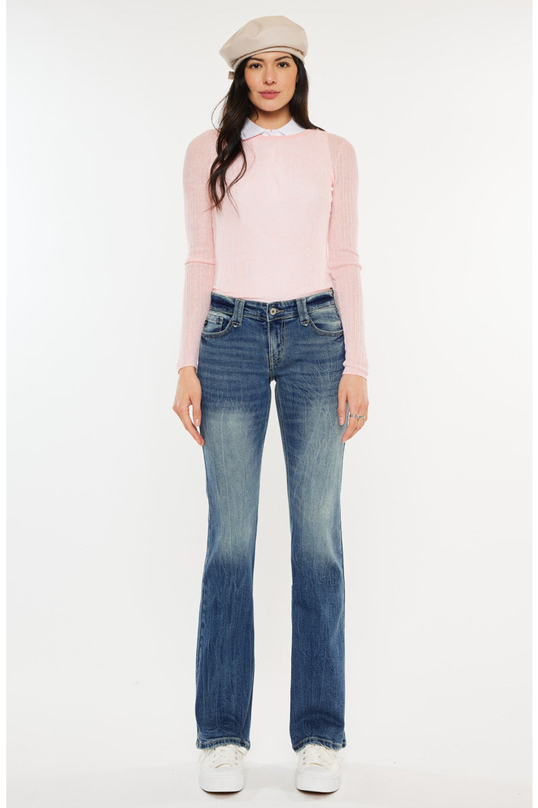 Jewel Low Rise Bootcut Jeans, Alternate, color, Medium Wash