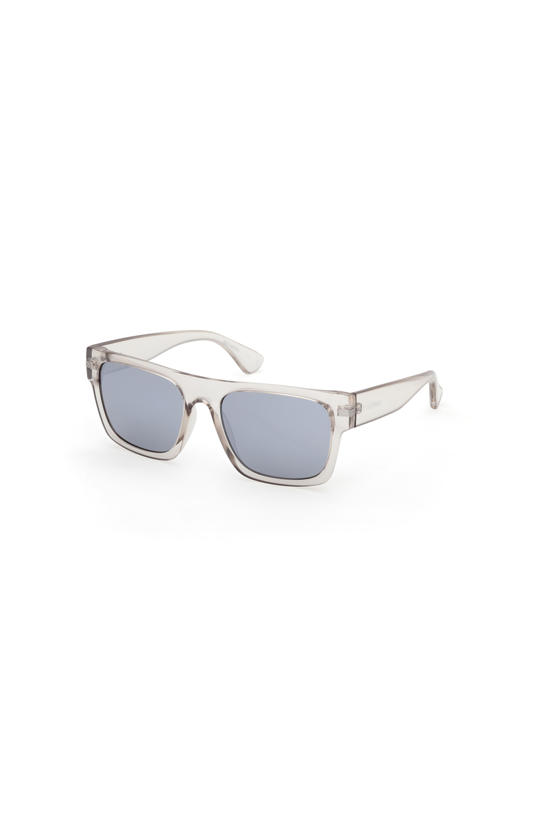 Flat Top Square Acetate Sunglasses, Main, color, Grey / Smoke Mirror