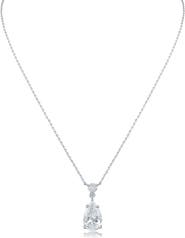 CZ by Kenneth Jay Lane Round Pear Cut Pendant Necklace