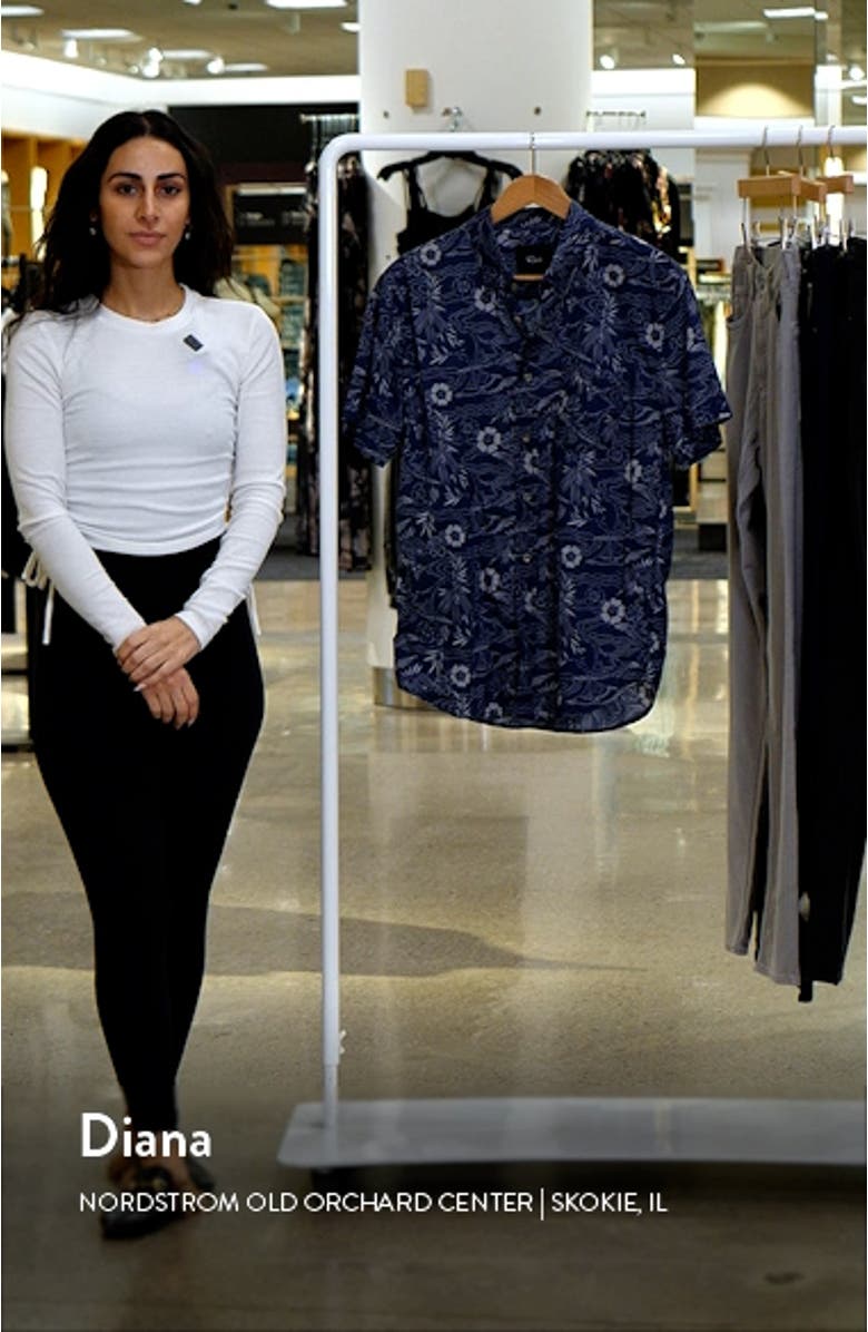 Monaco Floral Short Sleeve Button-Up Shirt, sales video thumbnail