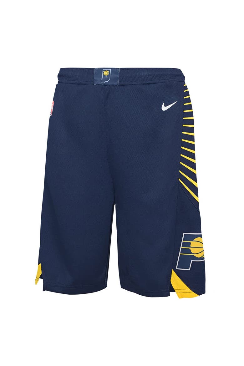 Youth Nike Navy Indiana Pacers Icon Swingman Short, Alternate, color, Navy