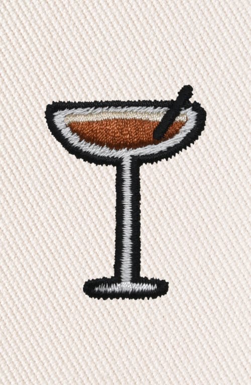Dalix Espresso Martini Bucket Hat In Parchment White