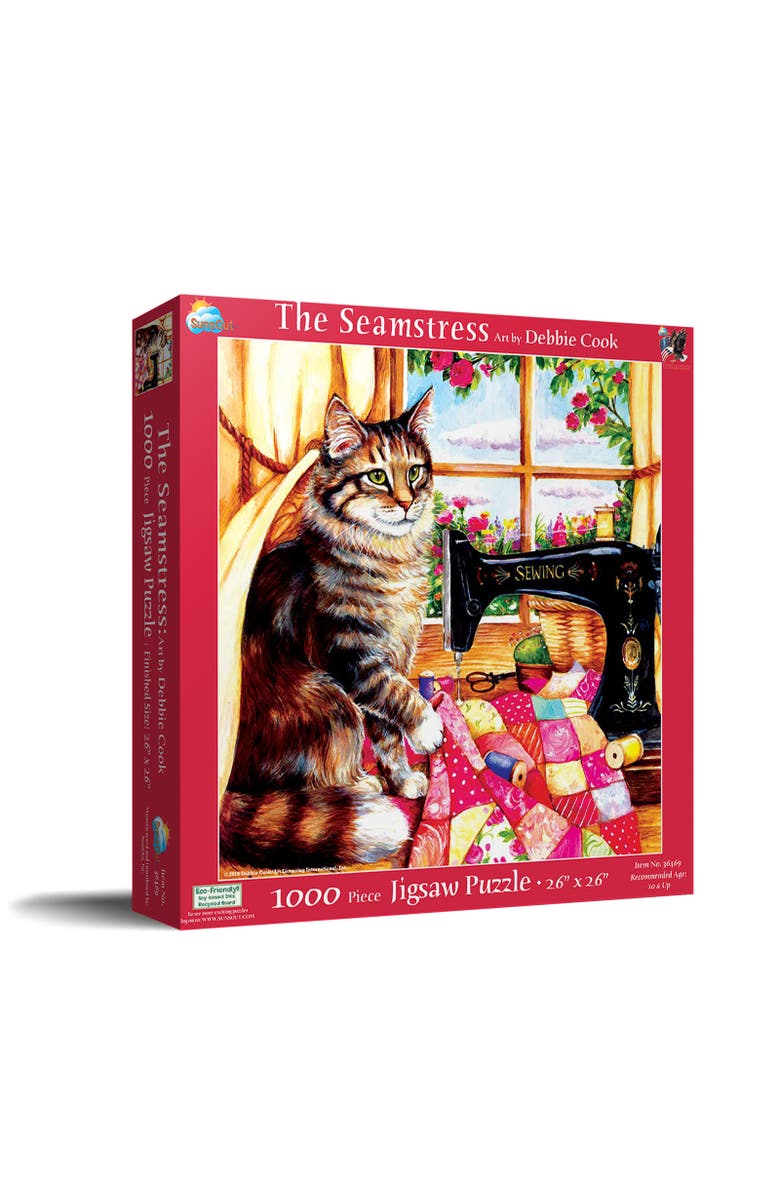 Sunsout The Seamstress 1000 piece Jigsaw Puzzle for Adults, Main, color, Multicolor