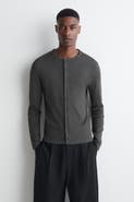 COS Slim Ribbed Cotton Cardigan