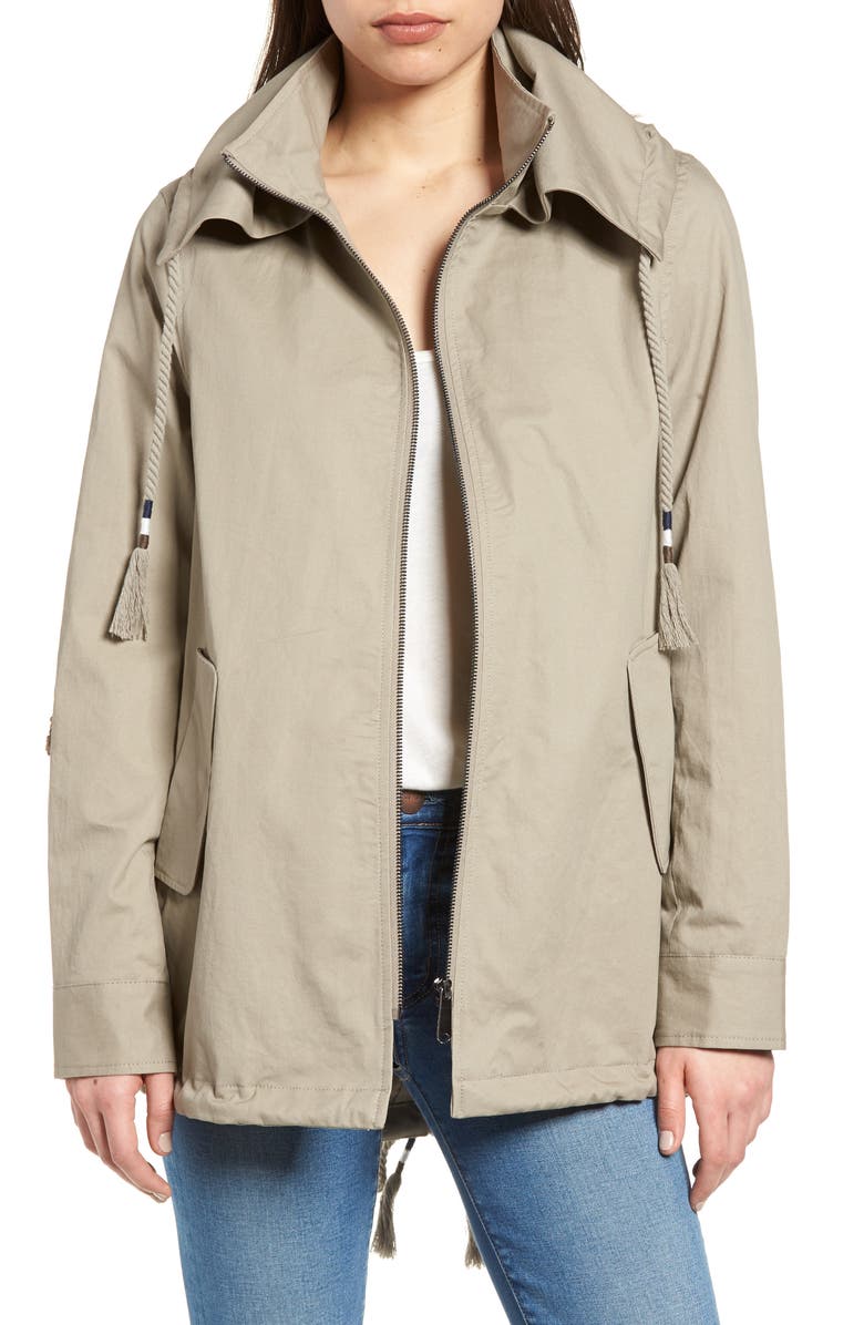 Sam Edelman Sequin Elbow Patch Anorak Jacket, Main, color,