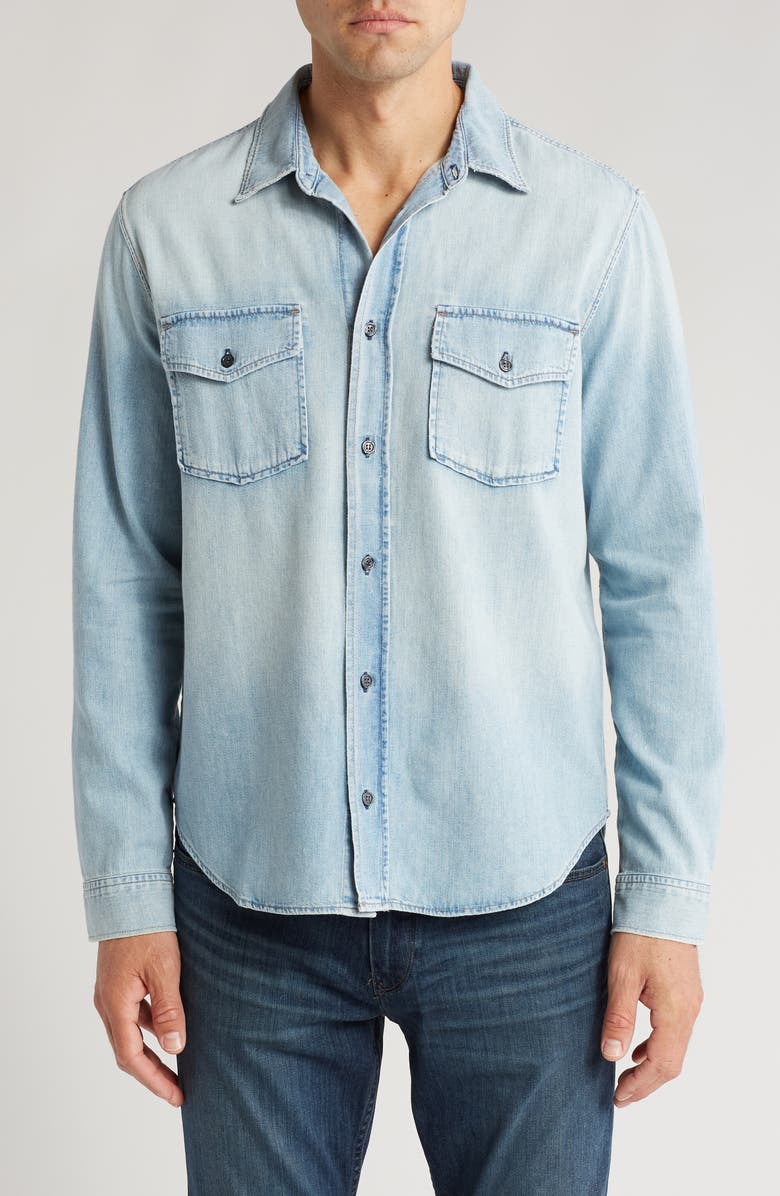 Citizens of Humanity Cairo Denim Utility Shirt, Alternate, color, Tempo Md/Lt In