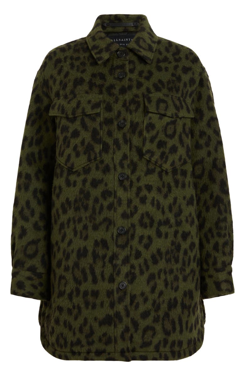 AllSaints Sophie Leo Shirt Jacket, Alternate, color,
