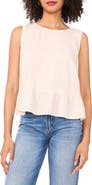 Vince Camuto Sleeveless Peplum Top