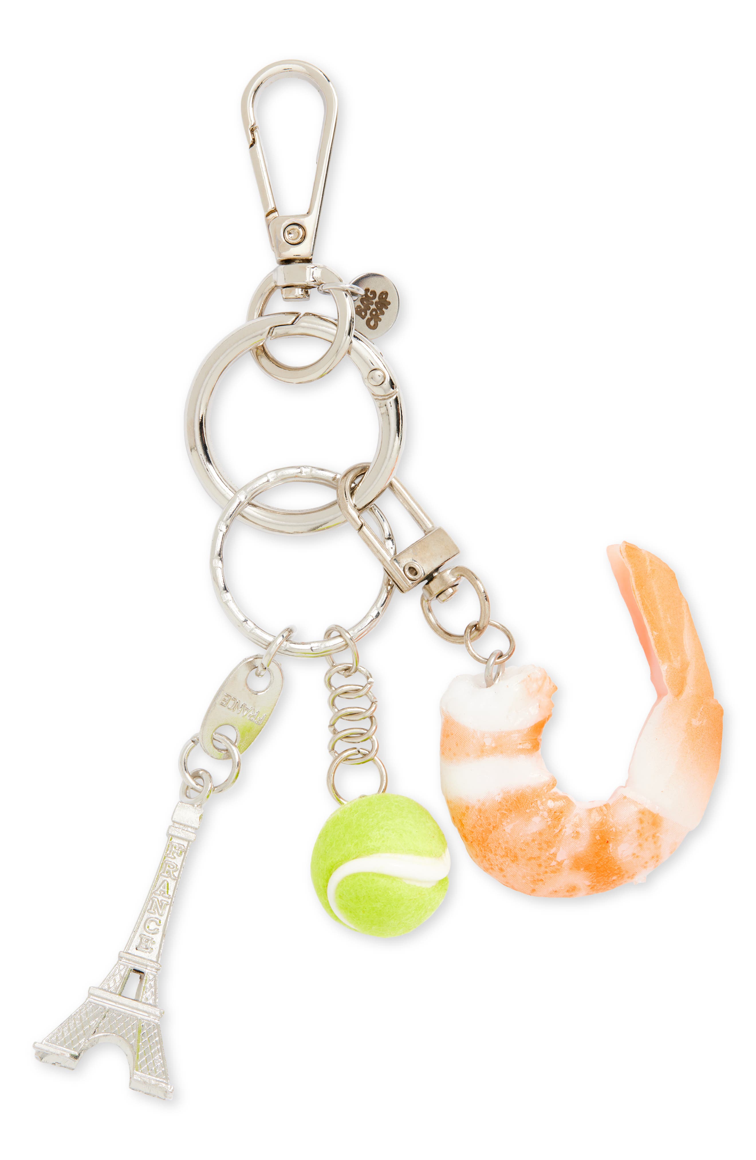 BAG CRAP Sporty Shrimp Bag Charm in Silver 