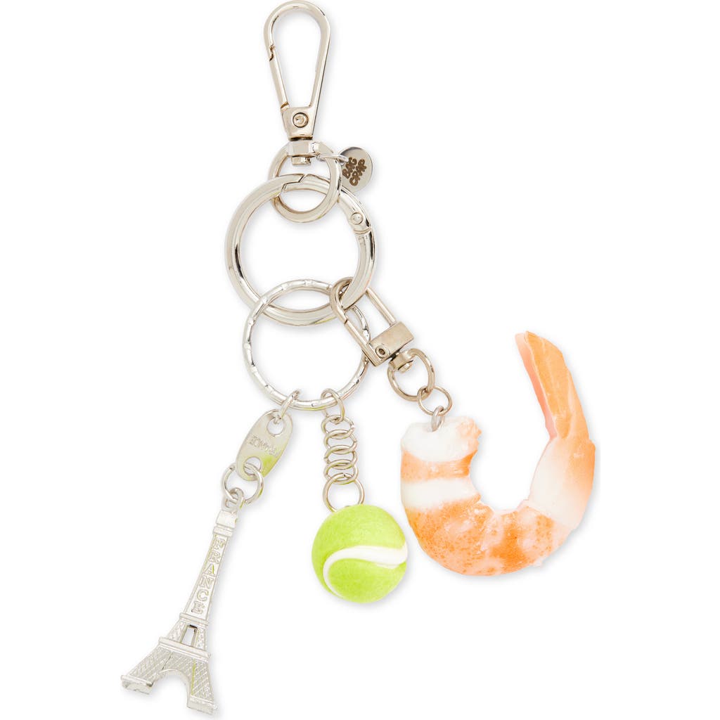 Bag Crap Sporty Shrimp Bag Charm In Metallic