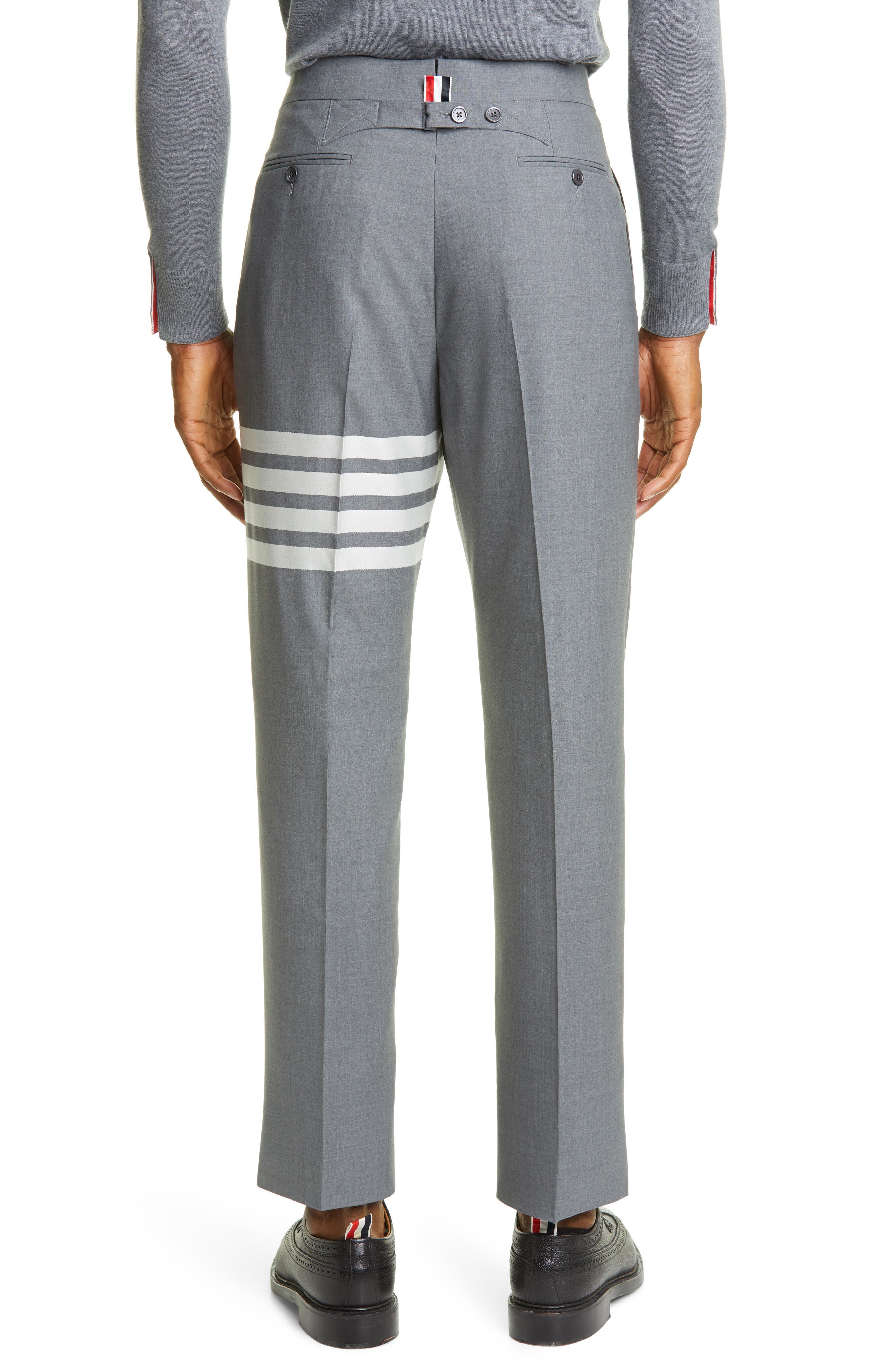 4-Bar Melange Wool Pants - image 4