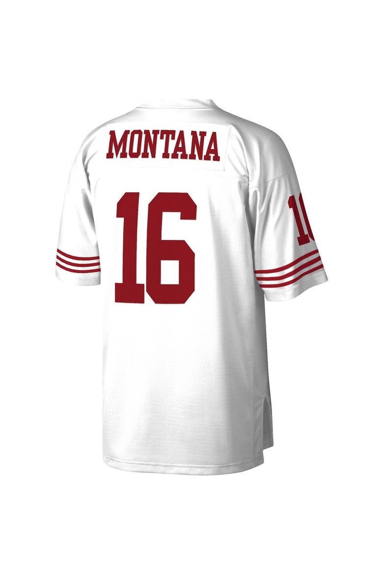 Men's Mitchell & Ness Joe Montana White San Francisco 49ers Legacy Replica Jersey, Alternate, color, White