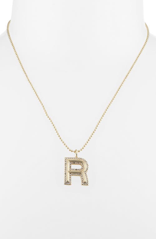 Baublebar Arianna Initial Pendant Necklace In Gold