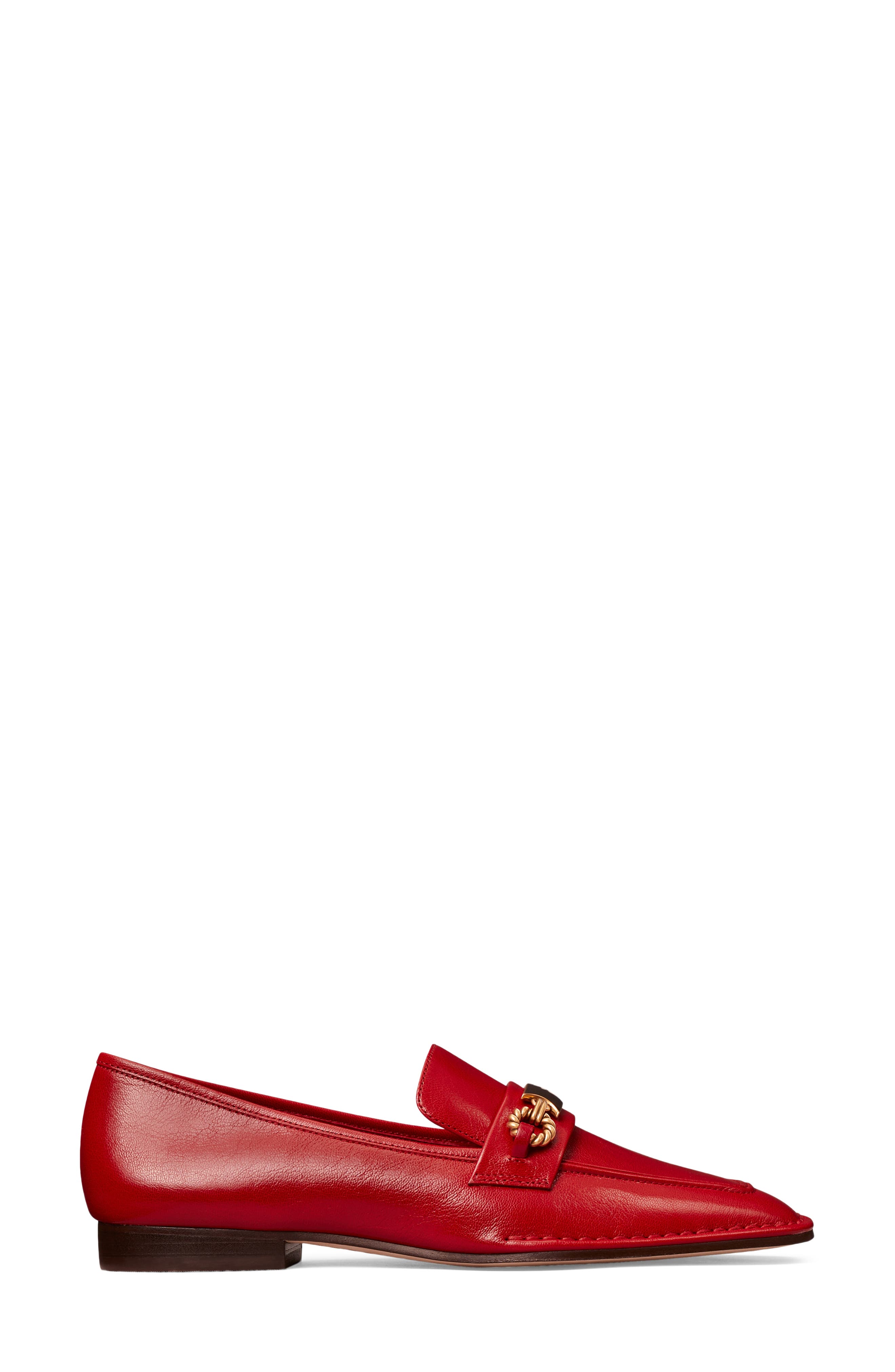 Perrine Square Toe Loafer, Alternate, color, TORY RED
