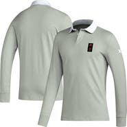adidas Men's adidas 2023 Player Gray D.C. United Travel Long Sleeve Polo