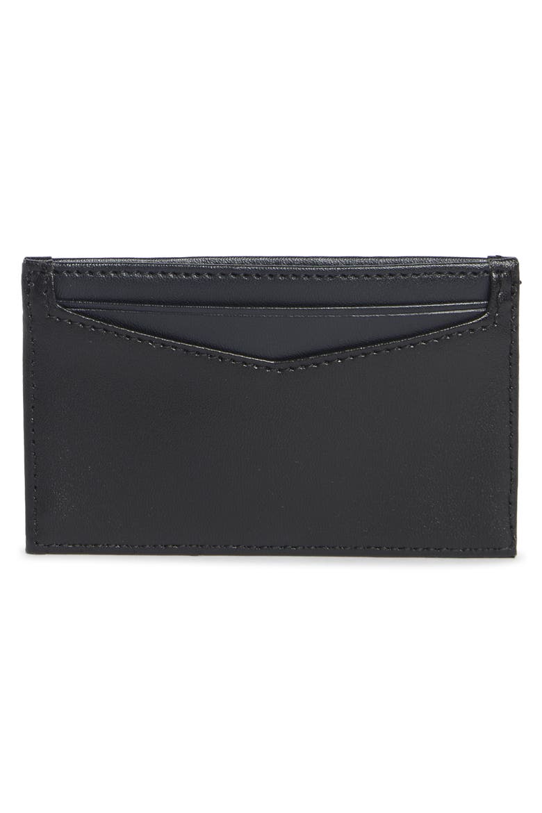'V' Shaped Card Case, Alternate, color, BLACK