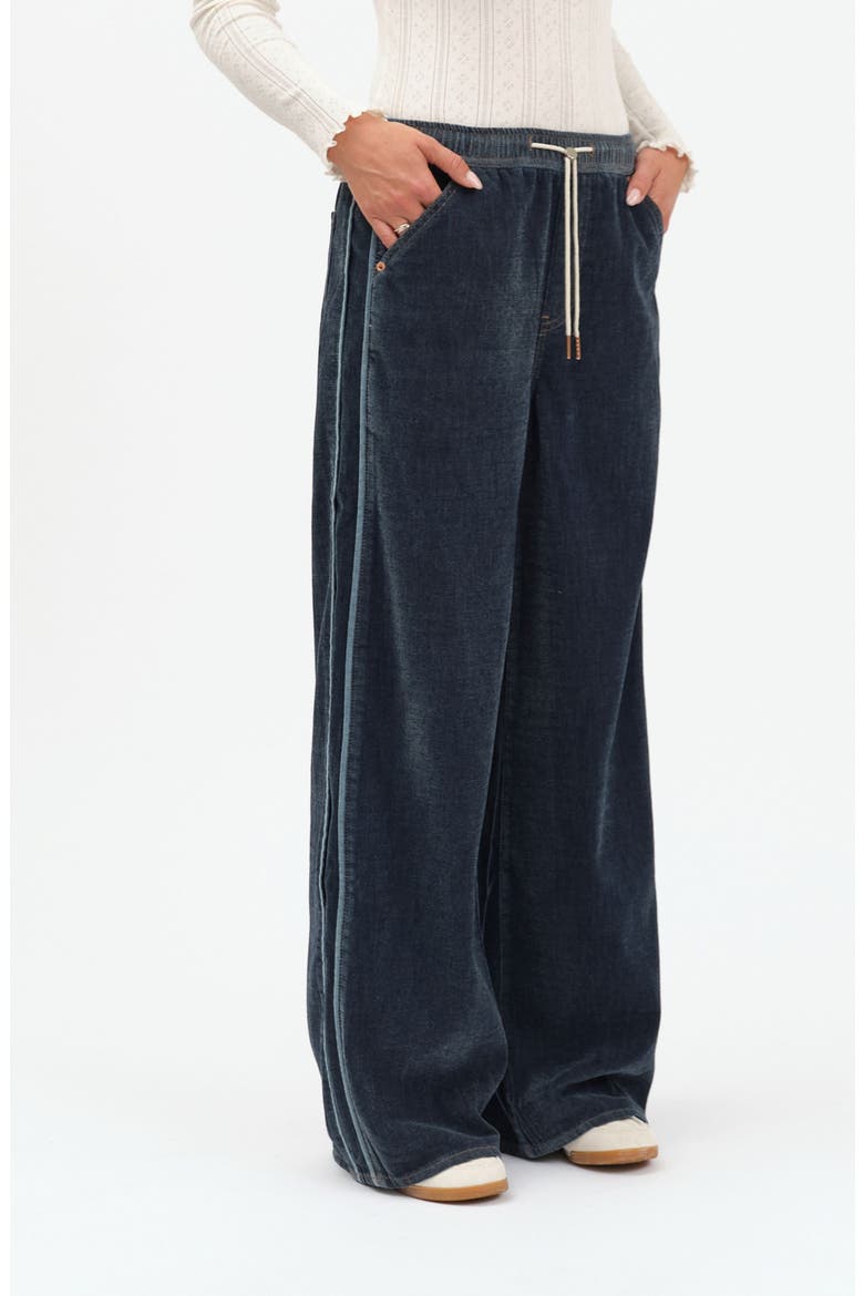 Cozy Drawcord Wide Leg Pants, Alternate, color, SKY WHISPER