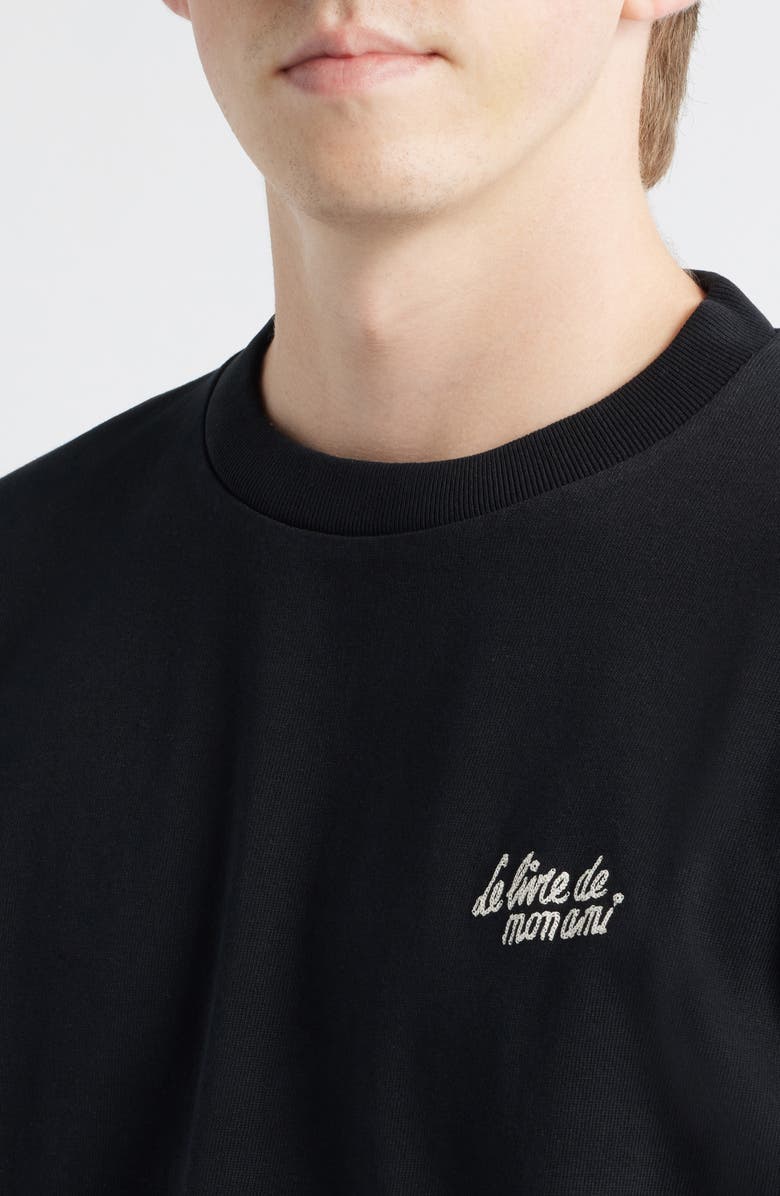 Percival Le Livre de Mon Ami Oversize Graphic T-Shirt, Alternate, color, Black