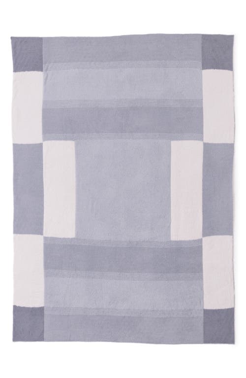 Barefoot Dreams Cozychic® Costa Block Throw Blanket In Gray