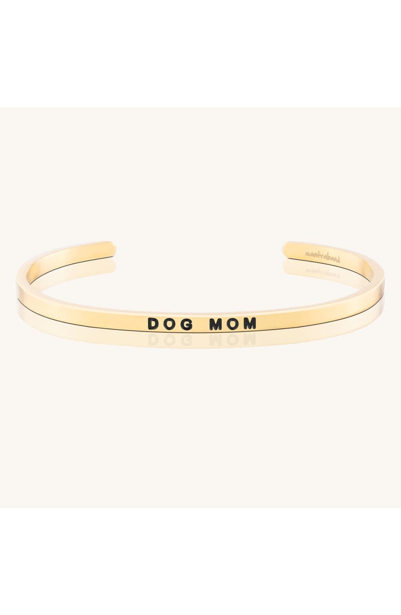 Mantra Dog Mom bracelet, Main, color, Yellow Gold