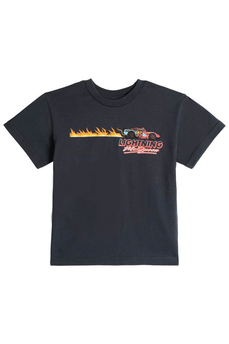 Cars Lightning McQueen Athletic 2-Piece T-Shirt and Shorts Set, Alternate, color, McQueen Charcoal