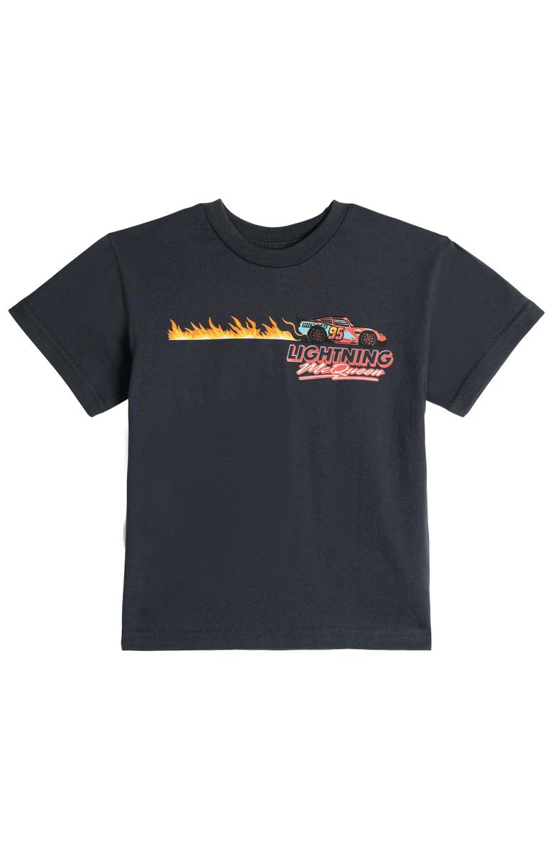 Disney Cars Lightning McQueen Athletic 2-Piece T-Shirt and Shorts Set, Alternate, color, Mcqueen Charcoal