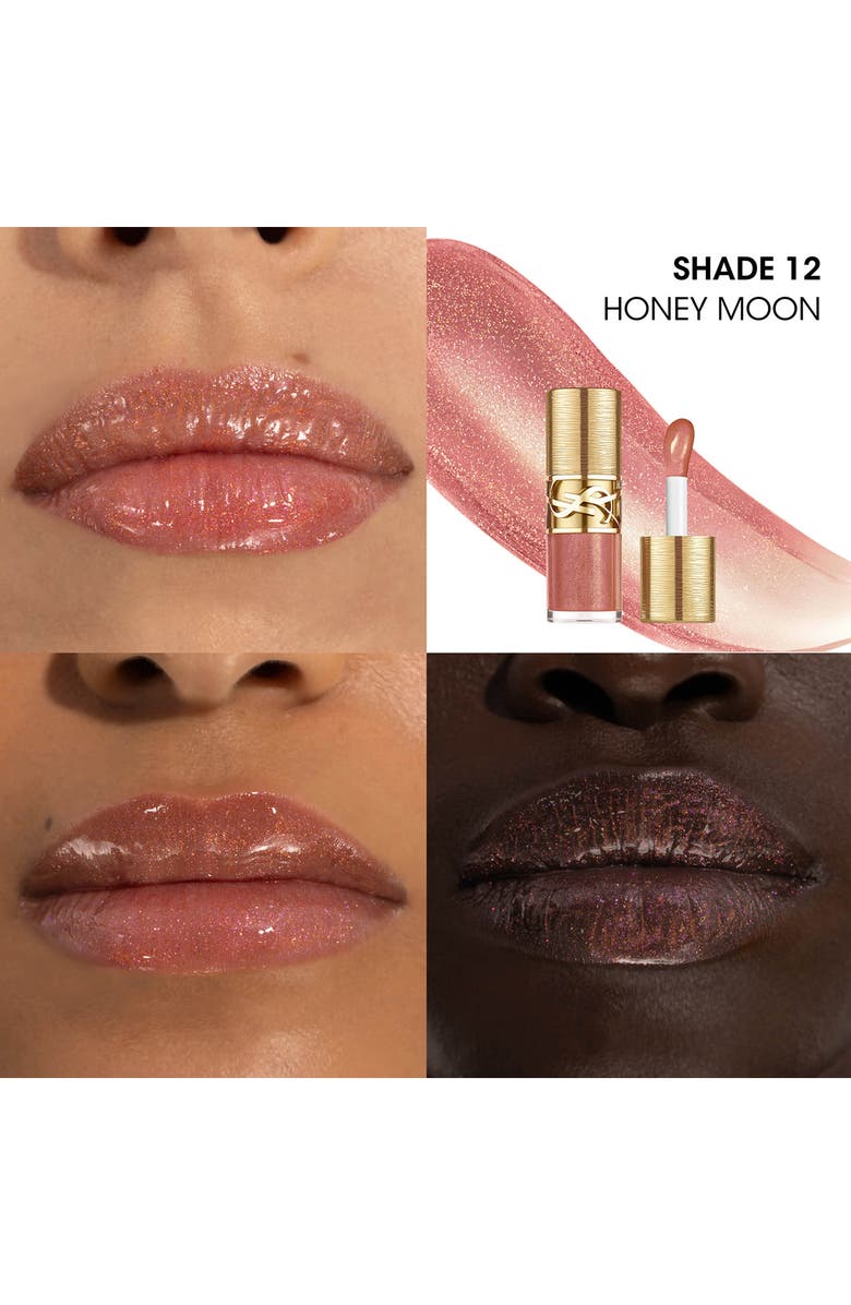 Yves Saint Laurent Loveshine Plumping Lip Oil Gloss, Alternate, color, 12 Honey Moon