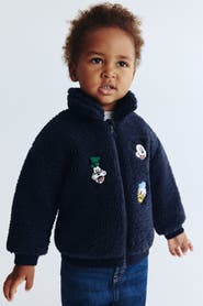 H&M Embroidery-detail Teddy Jacket