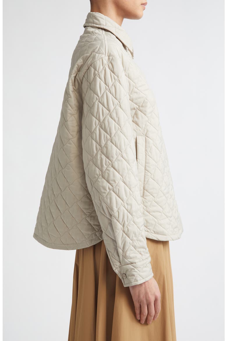 Ecoage Quilted Shirt Jacket, Alternate, color, 1985 CHAMPAGNE