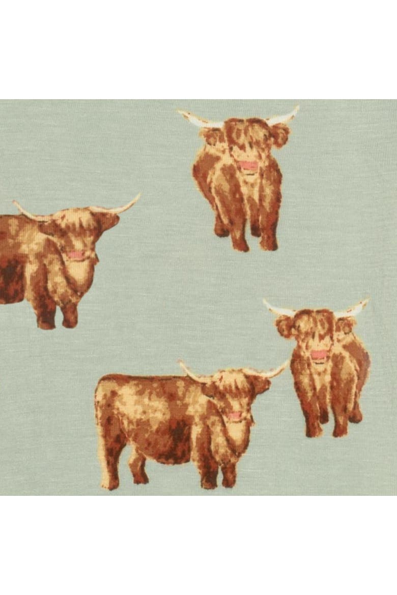 Long Sleeve One Piece, Alternate, color, Highland Cow