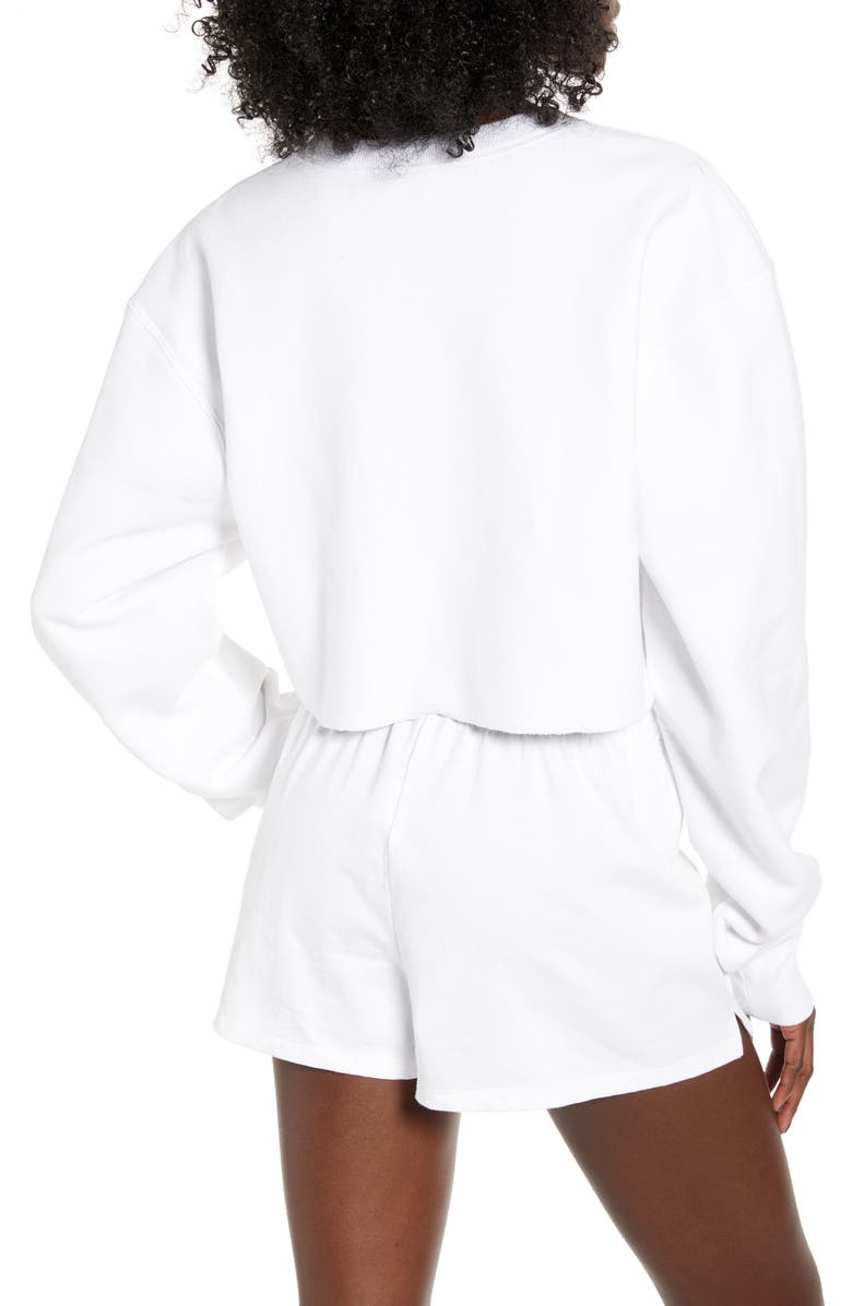 Champion Reverse Weave<sup>®</sup> Crop Sweatshirt, Alternate, color,