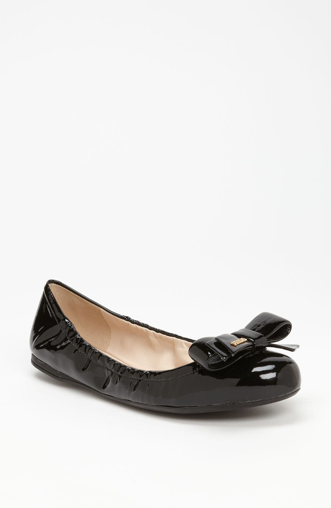 Prada Bow Ballet Flat, Main, color, 