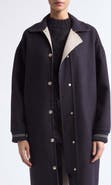 Eleventy Long Wool Bomber Coat