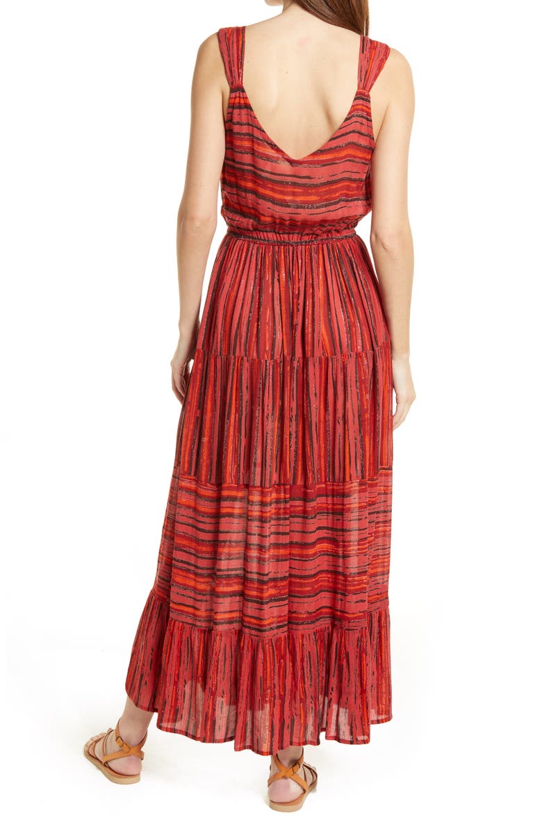 Raga Josefina Tiered Sleeveless Maxi Dress, Alternate, color,