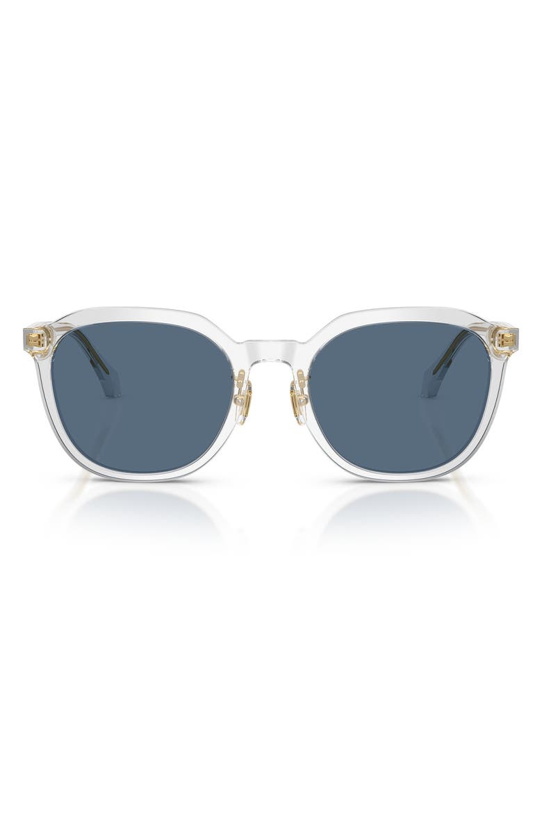 Versace 55mm Phantos Sunglasses, Main, color, Transparent Grey